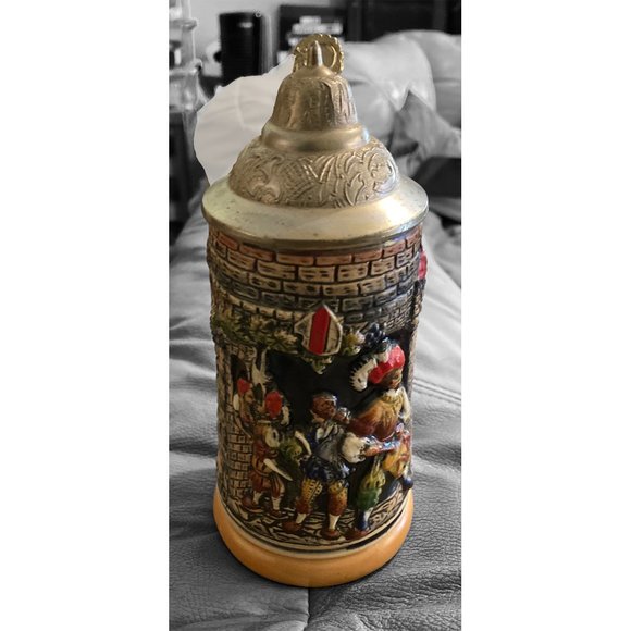 Authentic Gerzit West Germany Lidded Beer Stein - Picture 4 of 10